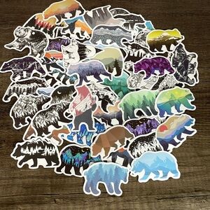 50 piece Bear Stickers + 25 outdoor.​​